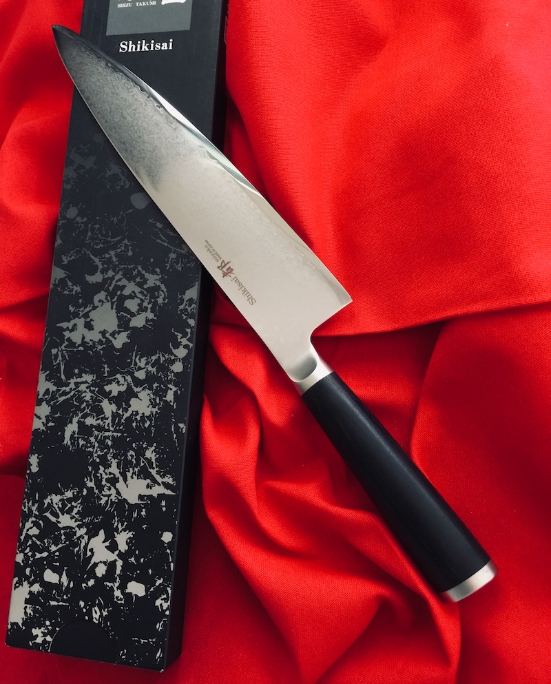 Shikisai Miyako Damascus Japanese Chef Knife 240mm, With Ogg Sharpening