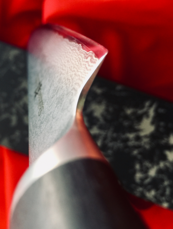 Shikisai Miyako Japanese Yanagiba Sushi Damascus blade,240mm Carving