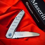 Maserin AM-6 Folding Pocket Knife 374/TT,  With Ogg Sharpening Edge (Pouch Extra)