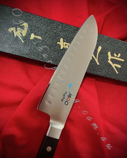 MAC Professional Series, Santoku Knife, 175mm MSK-65 With Ogg Sharpening Edge